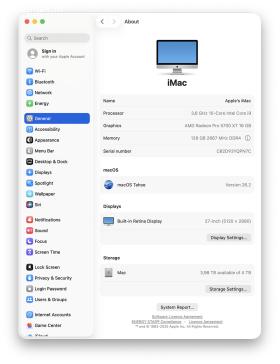 Apple iMac 27" Retina 5K (2020) – i9 / 128 GB RAM / 4 TB SSD